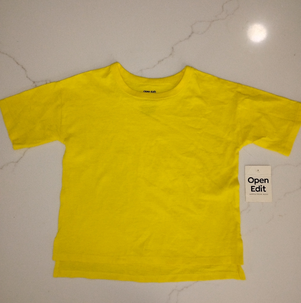 Open Edit Kids Yellow T-Shirt Size 3T